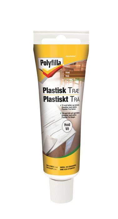 Polyfilla plastisk træ hvid 50 ml